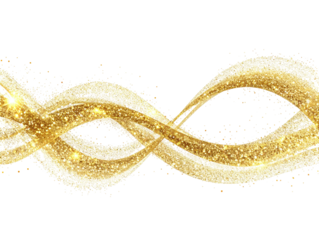 Gold swirling abstract design