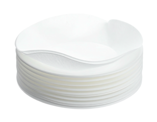 Stack of white bowls