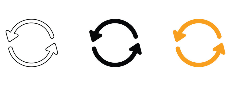 Reload, refresh icon vector. seamless user experience and continuous updates symbol. vector illustration.