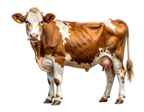 Cow portrait, profile view