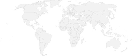 World Map Vector Outline SVG