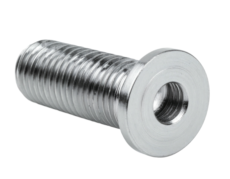 Close-up of a metal fastener