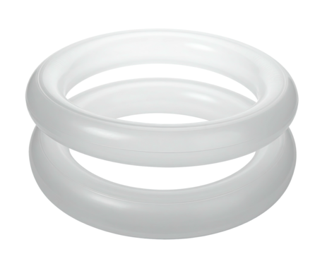 Two concentric rings, smooth surface