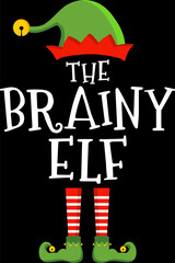 Funny christmas elf design xmas