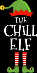 Funny christmas elf design xmas