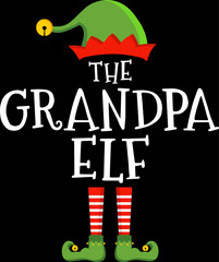 Funny christmas elf design xmas