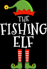 Funny christmas elf design xmas