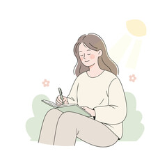 vector designs celebrating World Mental Health Day. illustrations representing emotional balance, mindfulness, self-care. icon, set