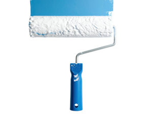 Close-up of a paint roller