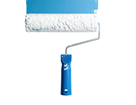 Close-up of a paint roller