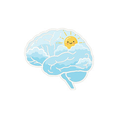 vector designs celebrating World Mental Health Day. illustrations representing emotional balance, mindfulness, self-care. icon, set