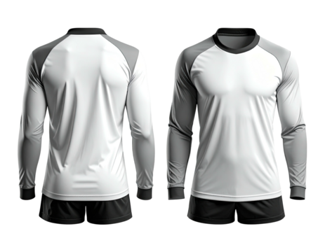 Sports jersey front and back view