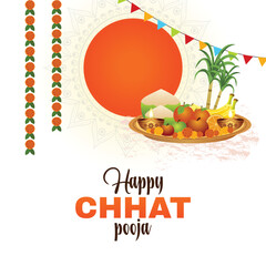 Happy, Handwritten, Decoration, Illustration, Greeting card, Banner, Concept, Background, Chhat Pooja, Pooja, Indian, Bihar, Uttar Pradesh, Chhathi Maiya,  Sun god, Worship, Hindu, Festival, Puja, Chh