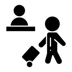 Check Out glyph icon

