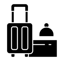 Suitcase glyph icon

