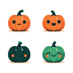Halloween Pumpkin Sticker Pack – Fun, Scary, and Cute Jack O’Lantern Emoji Faces