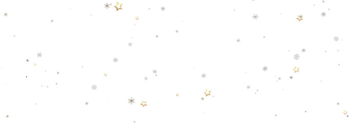 Festive winter background with gold stars and snowflakes. Perfect for holiday cards and designs.