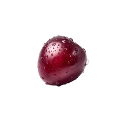 red apple isolated on white