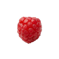 raspberry on white background