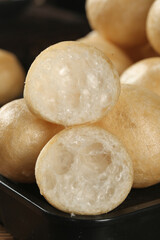 Golden Bread Rolls with Airy Bubbled Texture - Fresh Baked Dinner Rolls