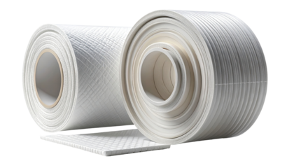 Rolled white material