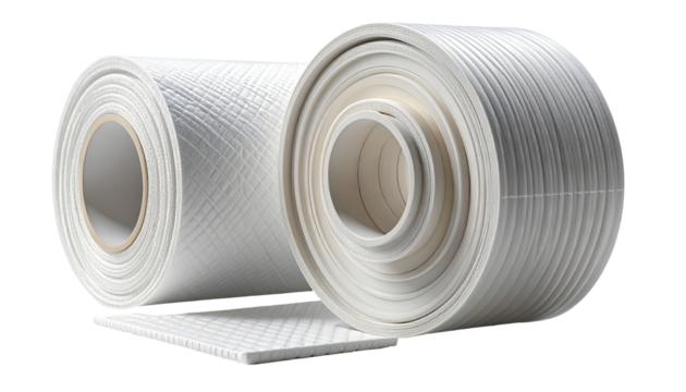 Rolled white material