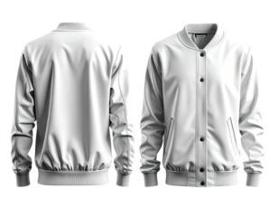 Front and back view of a blank white bomber jacket (8)
