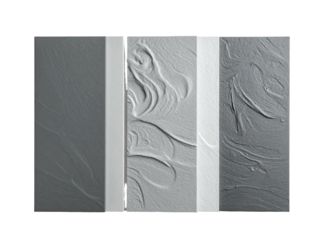 Abstract grayscale panels with textured patterns