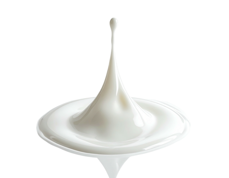 Milk splash in mid-air