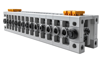 Industrial hydraulic valve block