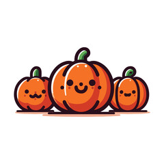 Funny Pumpkin Vector Collection – Happy and Scary Jack O’Lanterns for Halloween Party Designs