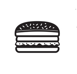 sandwich flat vector logo