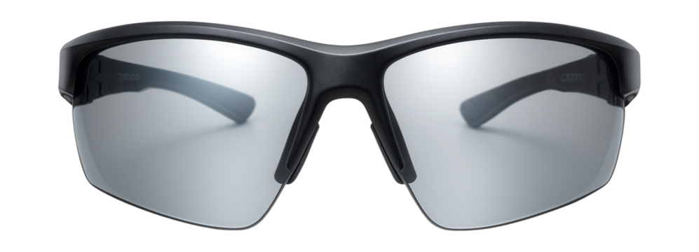 Lightweight safety eyewear featuring UV protection and mirrored lenses.