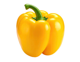 Close-up of a bright yellow bell pepper