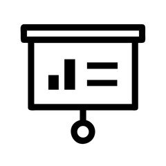 Business chart presentation showing bar and line