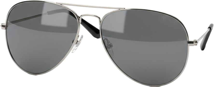 Stylish aviator sunglasses resting on a clean surface in bright light