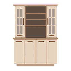 cabinet illustration for home decoration, vector illustration