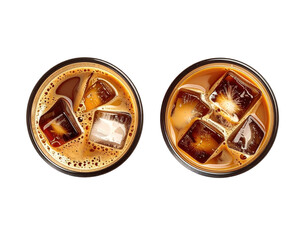 Two glasses of iced coffee (1)