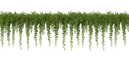 Hanging greenery brings a vibrant, natural touch