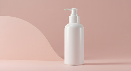 white plastic bottle of shampoo