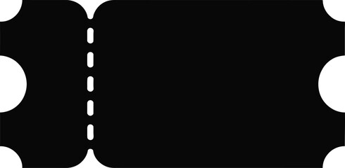 Black and White Ticket Invitation Pass Event Entry Admission Graphic Design