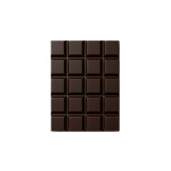 Obraz premium Indulgent treat, a meticulously crafted dark chocolate bar presented against a plain setting