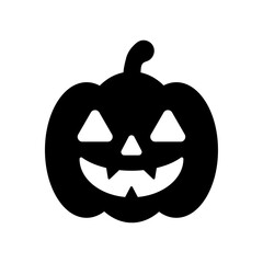 
An illustration of a black icon of a Halloween holiday attribute on a white background