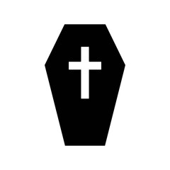 Obraz premium An illustration of a black icon of a Halloween holiday attribute on a white background