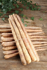 Fresh Yam Roots Bundle on Wooden Background - Henan Farm Produce