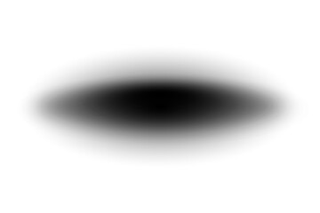 Abstract Black Blur Shadow on transparent Background, Soft Realistic Drop Shadow Illustration, Isolated Dark Gradient Shadow for Design Elements