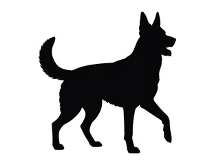 Black Silhouette of a Dog.