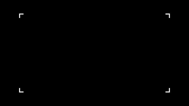 frame of the video camera screen, simple Camera recording interface shape icon. 