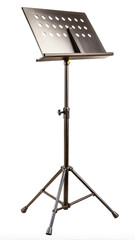 Adjustable music stand with sheet music holder for musicians and students