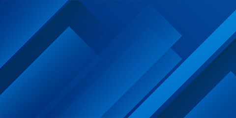 Obraz premium Abstract blue background with glowing geometric lines. Modern blue gradient square shape design. Futuristic technology concept. Suit for brochure, corporate, website, poster, banner,